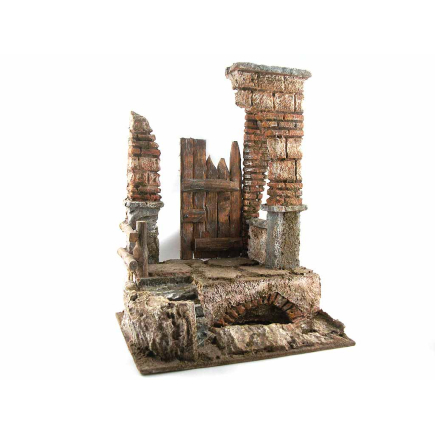 Dilapidated setting for 10 cm shepherd figurines