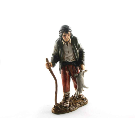 4 Neapolitan figures, 12 cm - Landi Moranduzzo figurines
