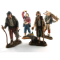 4 Neapolitan figures, 12 cm - Landi Moranduzzo figurines