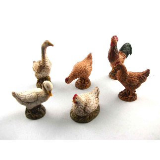6 farm animals for 12 cm figures - Landi Moranduzzo figurines