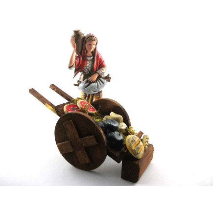 Bread and cheese cart for 10/12/13 cm figurines