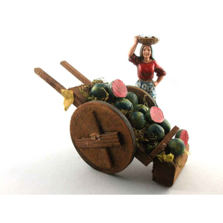 Watermelon cart for figures cm. 10/12/13