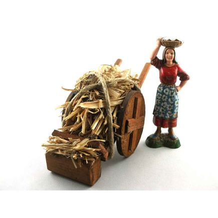 Hay cart for 10/12/13 cm figures