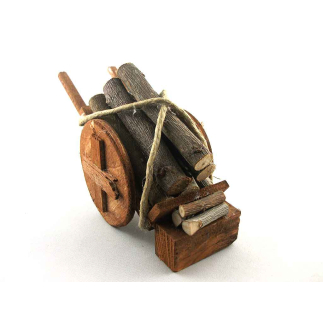 Wood cart for 10/12/13 cm figures