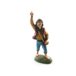 Child with raised arm, 10 cm - Landi Moranduzzo figurines