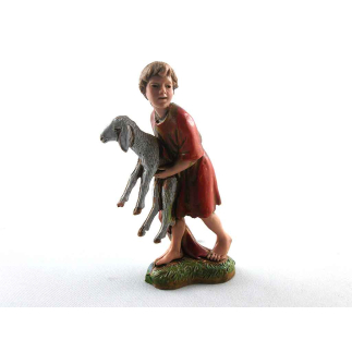 Child with lamb 10 cm - Landi Moranduzzo figurines