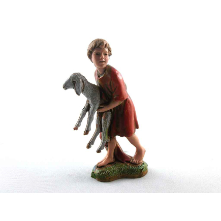 Child with lamb 10 cm - Landi Moranduzzo figurines