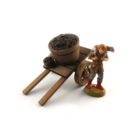 Medium cart with vat and grapes