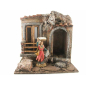 Type F house for nativity scenes for 10 cm figurines - 25 x 16 x 20 cm