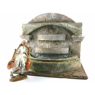 Fountain for nativity scenes with 10–12 cm figurines
