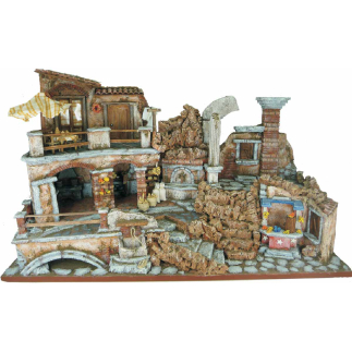 Complete nativity scene