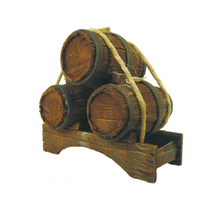 Trio botti per statuine da cm. 6-6,5-10