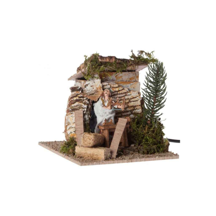 Landi moving carpenter with saw