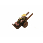 Meat and cured meats cart for 6–6.5 cm figurines, solid wheel.