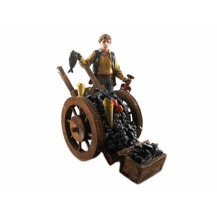 Mussel cart for 10-12-13 cm figurines, spoked wheel