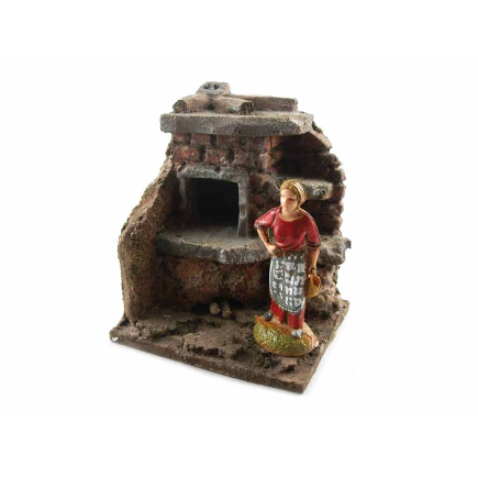 Type D oven for 5.5/6/6.5 cm nativity scene figures