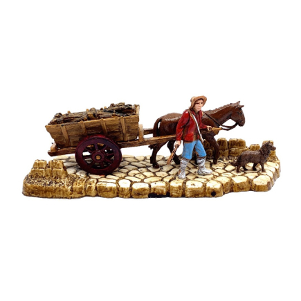 Cart scene, 6 cm - Landi Moranduzzo figurines