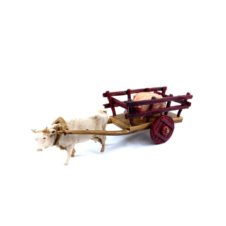 Cart with 6 cm pigs - Landi Moranduzzo figurines