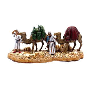 Scene of the Magi's entourage, 6 cm - Landi Moranduzzo figurines
