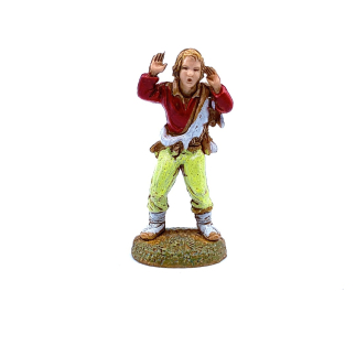 Amazed shepherd, 6 cm - Landi Moranduzzo figurines
