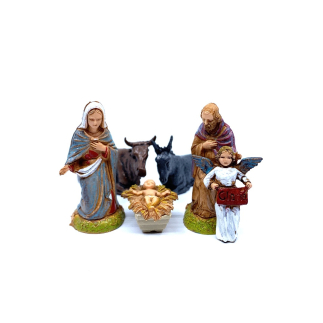 Nativity scene, 6 figures, 6 cm - Landi Moranduzzo figurines