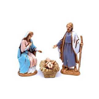 Palestinian Nativity 3 figures, 6.5 cm - Landi Moranduzzo figurines
