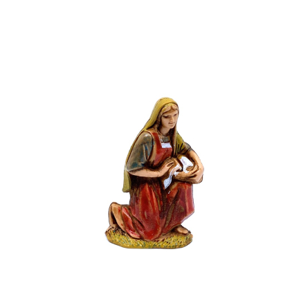 Kneeling Palestinian midwife, 6.5 cm - Landi Moranduzzo figurines