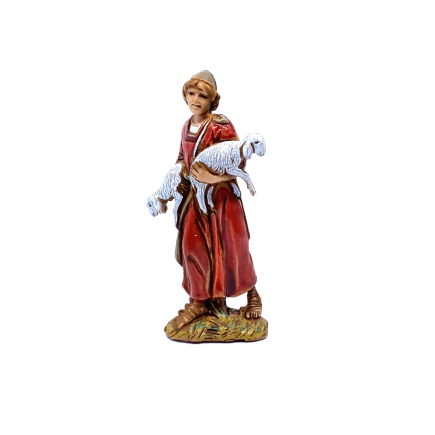 Palestinian shepherd with lambs, 6.5 cm - Landi Moranduzzo figurines