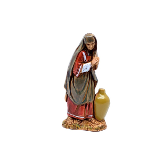 Adoring woman with Palestinian amphora, 6.5 cm - Landi Moranduzzo figurines