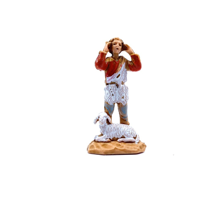 Shepherd with sheep, 3.5 cm - Landi Moranduzzo figurines