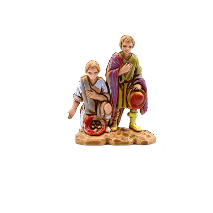 Two worshippers 3.5 cm - Landi Moranduzzo figurines