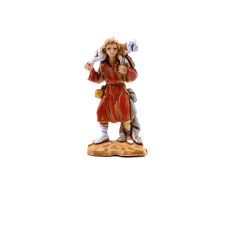 Shepherd with lamb, 3.5 cm - Landi Moranduzzo figurines