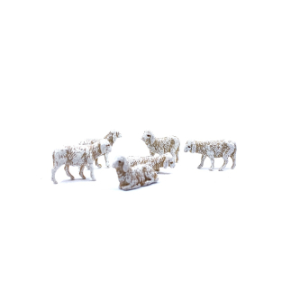 Assorted sheep for 3.5 cm figurines - Landi Moranduzzo nativity scenes