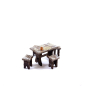 Bingo table with stools for 10 cm figurines
