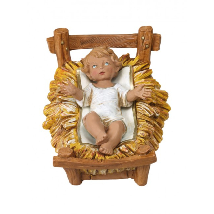 Baby Jesus and cradle for 30 cm - Fontanini statues