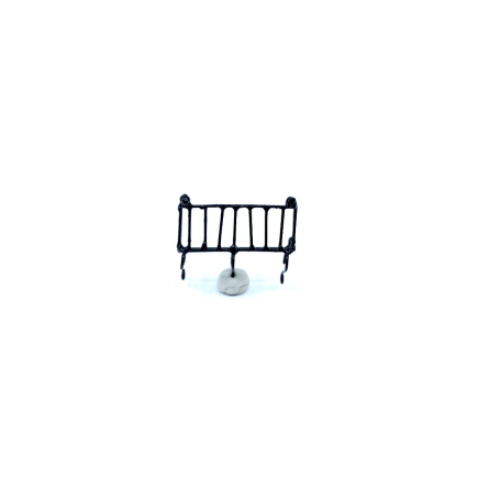 Metal balcony for nativity scenes, 4 x 1.7 cm