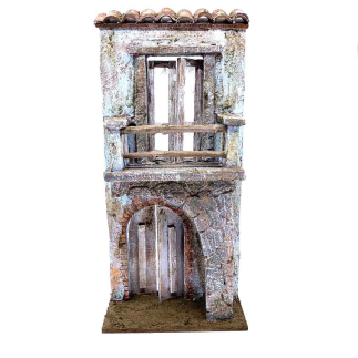C House facade for 10 cm shepherd figures