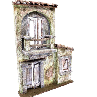 Façade B House for 10 cm shepherd figures