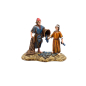 Fisherman with young boy, 10 cm - Landi Moranduzzo figurines