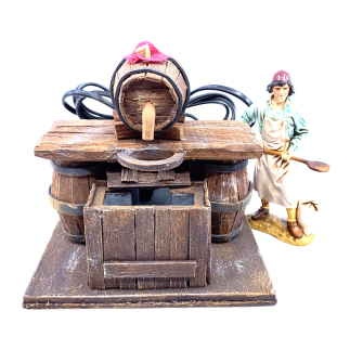 Cellar scene with barrels for 10–12–13 cm figurines