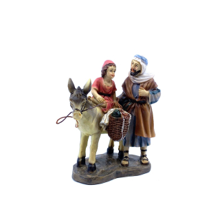 Man with child on donkey for 11 cm nativity figurines