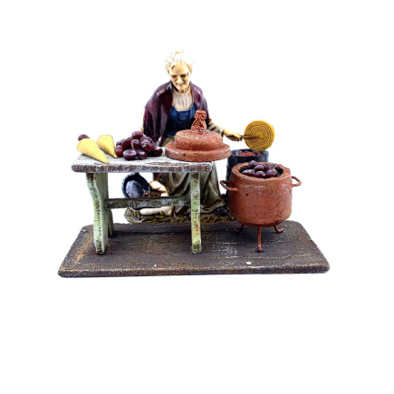 Roasted chestnut stand for 10/11/12 cm figurines
