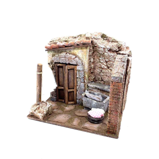 Washerwoman scene for 10/11 cm figurines