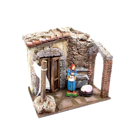 Washerwoman scene for 10/11 cm figurines