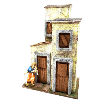 Nativity scene house for 10/11 cm figurines