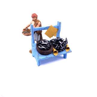 Mussel stall for nativity scenes