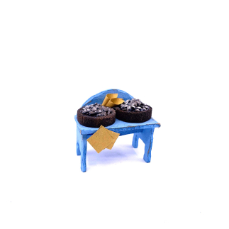 Clam stand for nativity scenes for 10 cm figurines