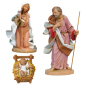 Fontanini 30 cm 3-piece Nativity set (new type of cradle) - Fontanini statues