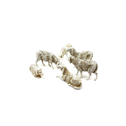 Assorted sheep for 8 cm figures - Landi Moranduzzo figurines