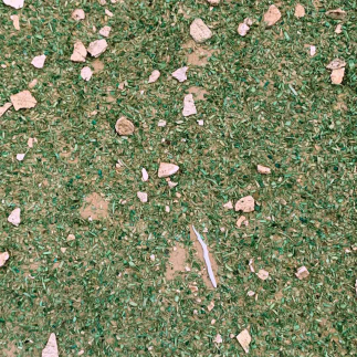 Grass paper with gravel, 70 x 50 cm